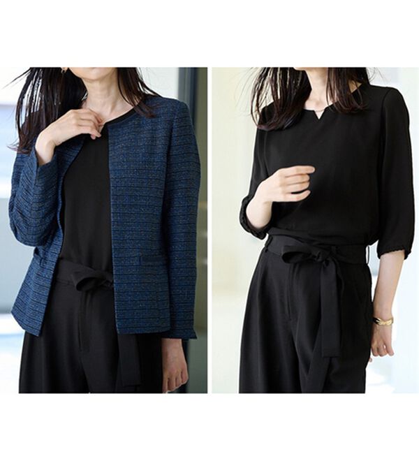 RANAN（ラナン）の「【４点セット】洗える！選べるボトムスーツセット（パンツスーツ）」｜詳細画像