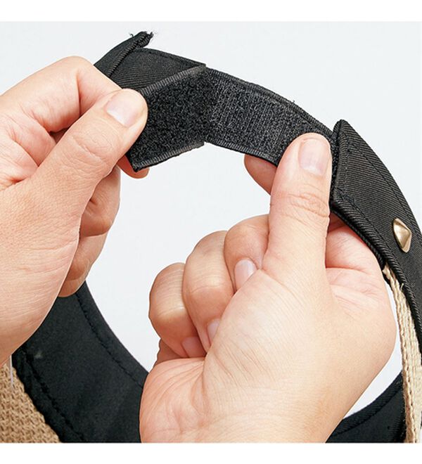 BELLUNA（ベルーナ）の「丸めてたためる雑材サンバイザー（帽子）」｜詳細画像