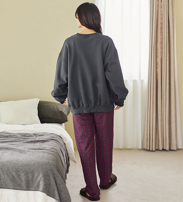 LAVIENNE（ラヴィエンヌ）の「肌側綿１００％あったかフリースボトム（その他パンツ）」｜詳細画像