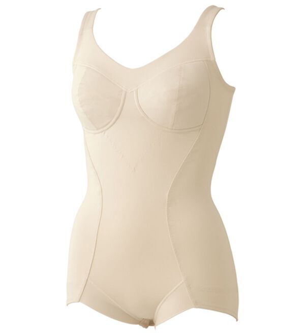 「【２色組】グラマーさんのグッと細見えボディスーツ（ボディスーツ・シェイパー）」｜詳細画像