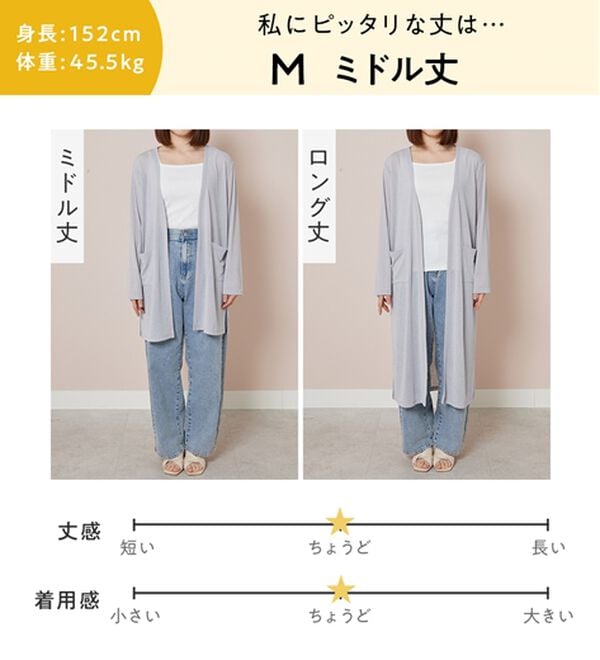 alotta（アロッタ）の「【選べる丈】さらっと軽いサマーカーディガン（その他カーディガン）」｜詳細画像