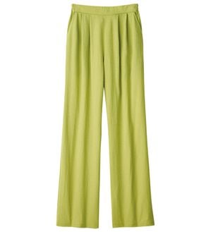 ルフラン（ルフラン）の「タック入りワイドパンツ＜プティール＞（ワイドパンツ・ガウチョ）」｜ライム