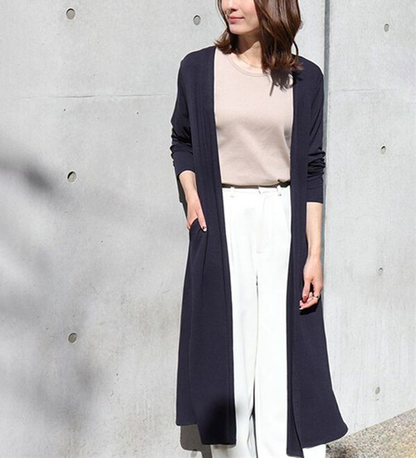 Pierrot（ピエロ）の「【Ｍ～３Ｌ】【選べる２丈】接触冷感トッパーカーディガン（その他カーディガン）」｜詳細画像