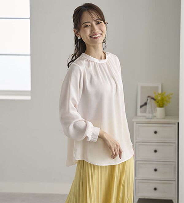 BELLUNA（ベルーナ）の「ウール入りウォッシャブルセーター（ニット・セーター）」｜詳細画像