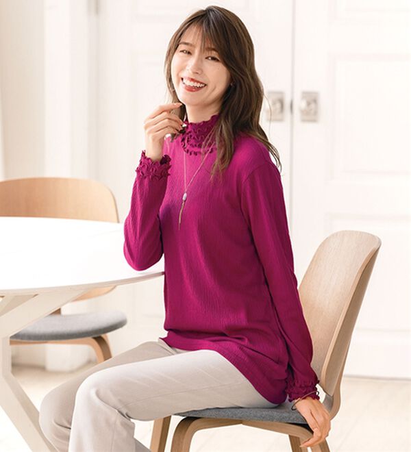 ルフラン（ルフラン）の「【４色組】五段メロープルオーバー（カットソー）」｜詳細画像