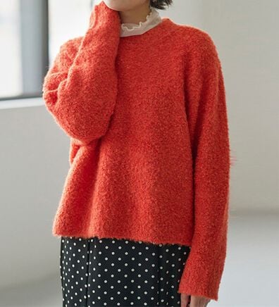 RANAN（ラナン）の「〈ＳＤＧｓ〉ふわふわブークレーニット（ニット・セーター）」