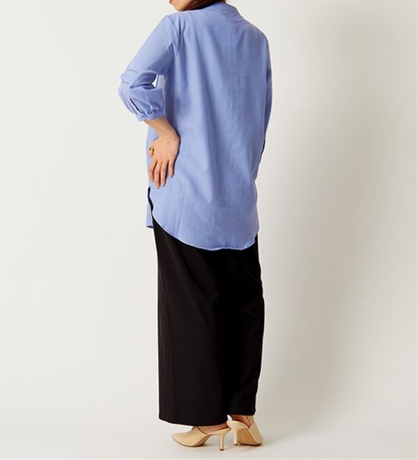 BELLUNA（ベルーナ）の「機能付リネン混ピンタック使いシャツチュニック（チュニック）」｜詳細画像