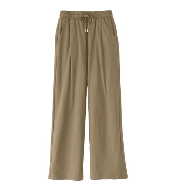 BELLUNA（ベルーナ）の「着心地楽々！綿１００％イージーパンツ（ワイドパンツ・ガウチョ）」｜詳細画像