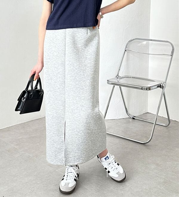 GeeRA（ジーラ）の「楽ちん！滑らか美ラインダンボールナロースカート（ロングスカート）」｜詳細画像