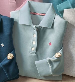 BELLUNA（ベルーナ）の「【ＰＯＬＯ　ＢＣＳ】裏起毛かのこポロシャツ（ポロシャツ）」｜サックス