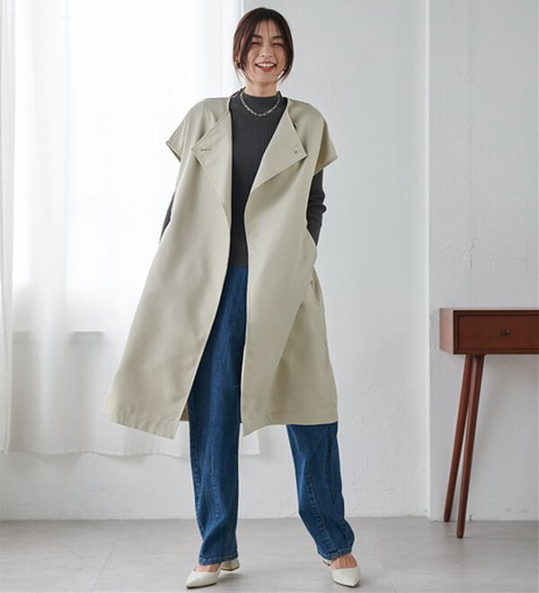RANAN（ラナン）の「【2点セット】マルチウェイレイヤードコート（ロングコート）」｜詳細画像