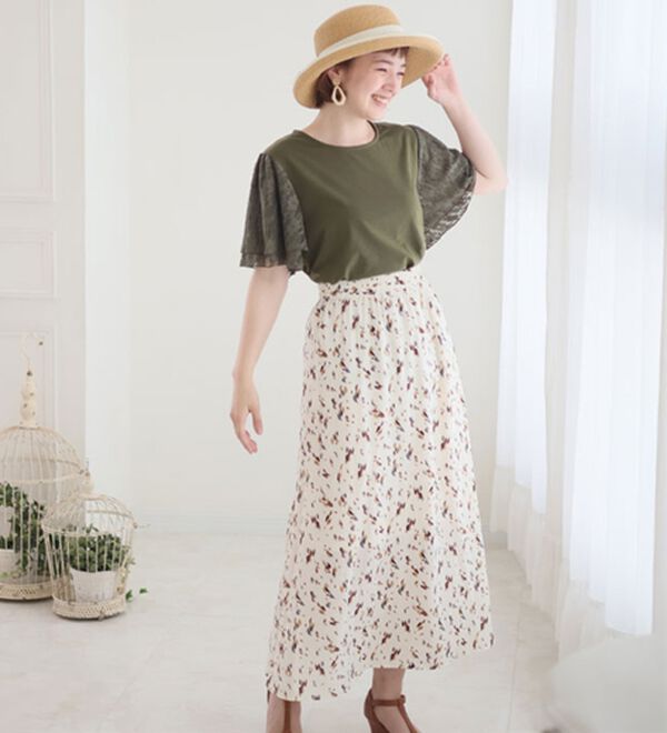 A HAPPY MARILYN（アハッピーマリリン）の「袖２段レース カットソープルオーバー（カットソー）」｜詳細画像