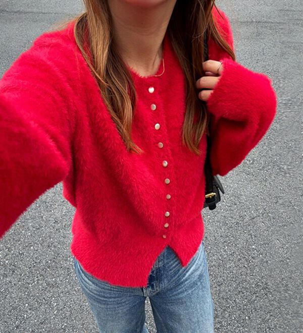 GeeRA（ジーラ）の「裾スリットシャギーコンパクトカーディガン（その他カーディガン）」｜詳細画像