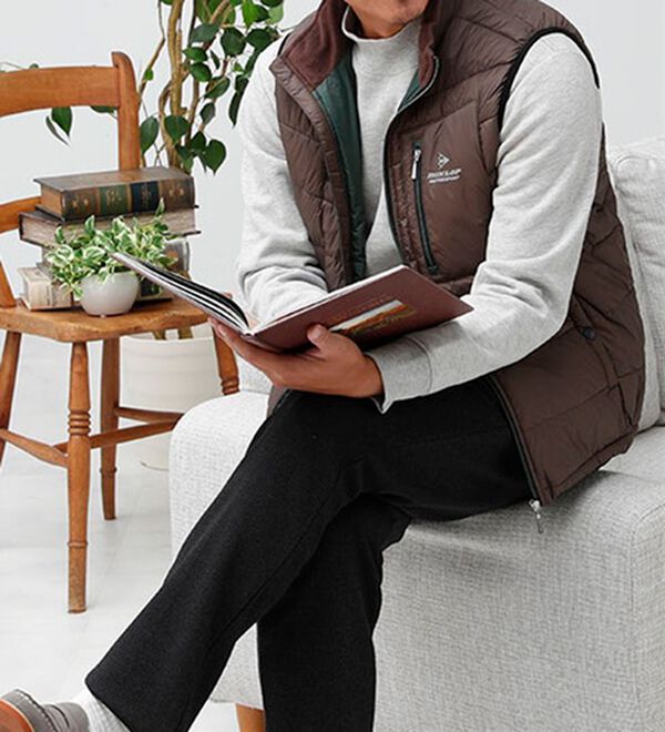 「＜ダンロップ・モータースポーツ＞秒・暖（すぐにあったか）ヒーター付ベスト（メンズベスト）」｜詳細画像