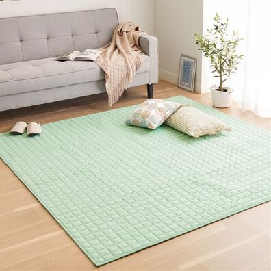 iellio（イエリオ）の「肌触りやわらか！綿１００％タオル地ラグ＜洗濯機で洗える・コットン・カーペット・オールシーズン・裏面滑り止め加工＞（ラグ）」