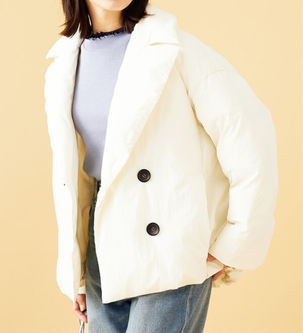 BELLUNA（ベルーナ）の「中わたショート丈ピーコート（ショートコート）」｜詳細画像