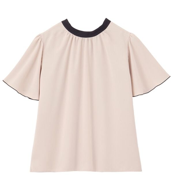 GeeRA（ジーラ）の「前後２ＷＡＹ配色フレアー袖ブラウス（ブラウス）」｜詳細画像