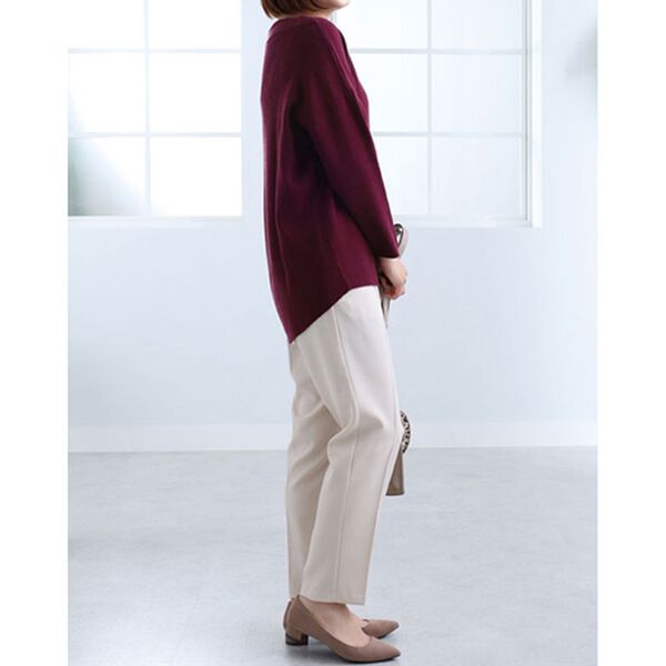 BELLUNA（ベルーナ）の「衿デザインニットプルオーバー（チュニック）」｜詳細画像