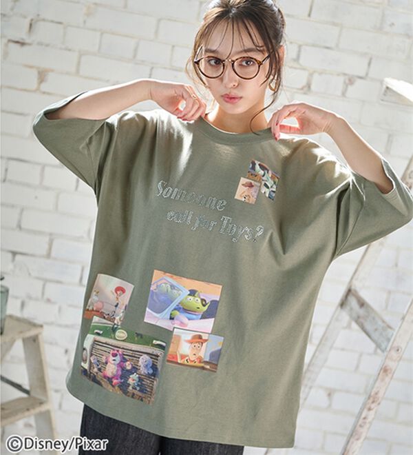 「＜Ｄｉｓｎｅｙ＞ディズニー映画ＰＨＯＴＯ風Ｔシャツ（チュニック）」｜詳細画像