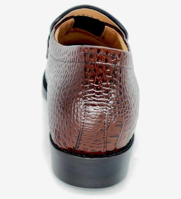 「牛革クロコ調メンズアップシューズ（ビジネスシューズ）」｜詳細画像