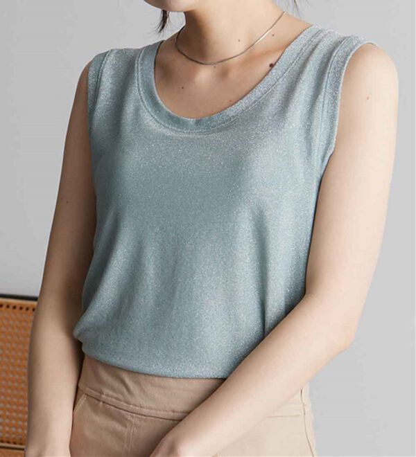 RANAN（ラナン）の「ひんやり！ラメタンクトップ（タンクトップ・キャミソール）」｜詳細画像