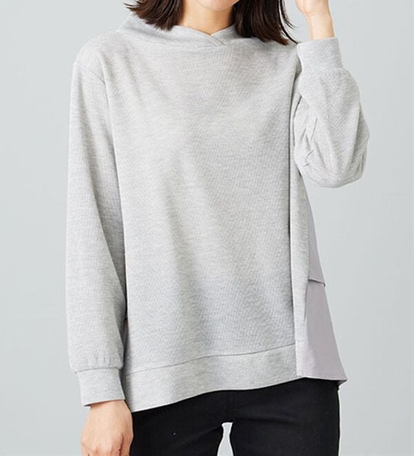 BELLUNA（ベルーナ）の「ラメ調バックフレアー切替プルオーバー（カットソー）」｜詳細画像