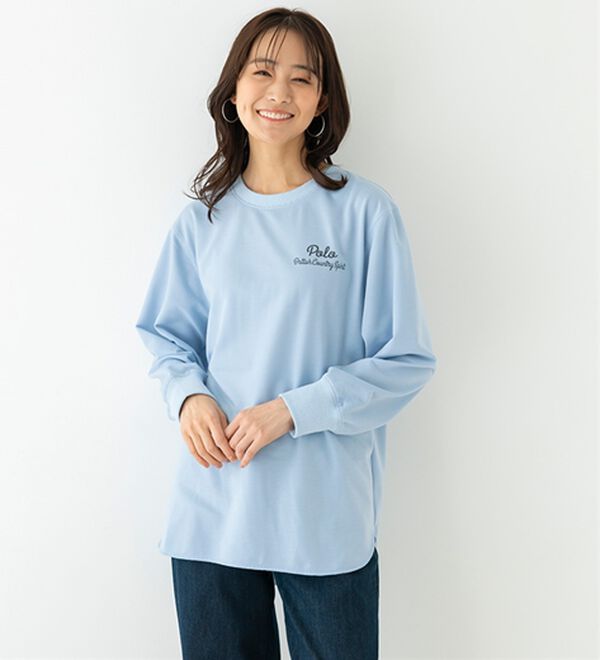 BELLUNA（ベルーナ）の「【ＰＯＬＯ　ＢＣＳ】ミニ裏毛素材デザイントップス（カットソー）」｜詳細画像