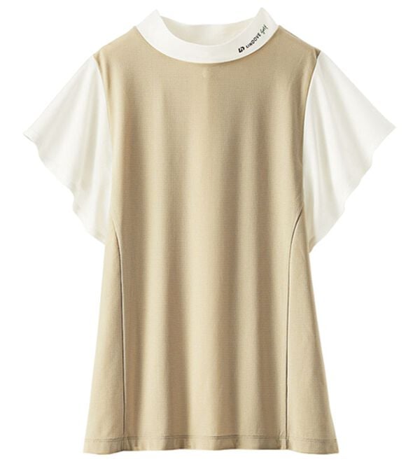BELLUNA（ベルーナ）の「＜ＦＬＥＸ　ＤＲＹ＞配色フレアースリーブトップス（カットソー）」｜詳細画像