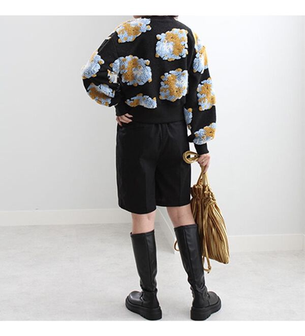 GeeRA（ジーラ）の「花柄ボアジャカードプルオーバー（トレーナー・スウェット）」｜詳細画像