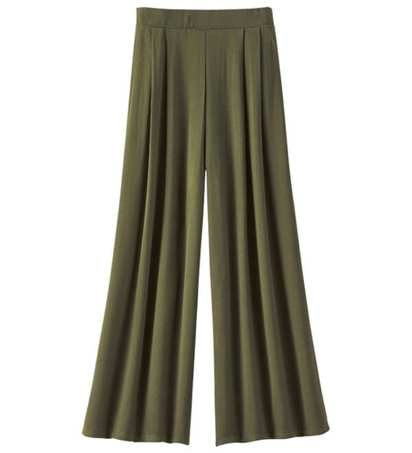 BELLUNA（ベルーナ）の「ひんやり冷感レーヨン素材カラーガウチョパンツ（ワイドパンツ・ガウチョ）」｜詳細画像