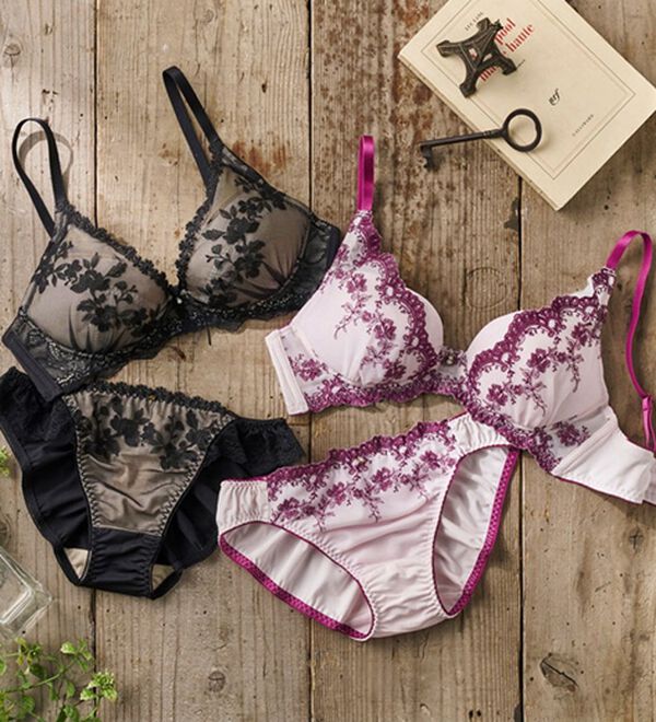 YU'NOW（ユナウ）の「ぷるるん谷間のノンワイヤーブラ＆ショーツ（ブラジャー＆ショーツセット）」｜詳細画像