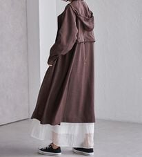 RANAN（ラナン）の「バックドロストデザインロングジャケット（ロングコート）」