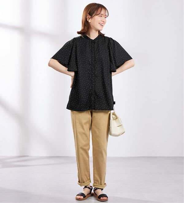 Viola e Viola（ヴィオラ エ ヴィオラ）の「プリントフレア袖ブラウス（ブラウス）」｜詳細画像