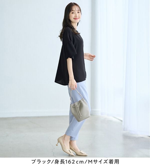 alotta（アロッタ）の「バンドカラーフレアー袖ブラウス（ブラウス）」｜詳細画像