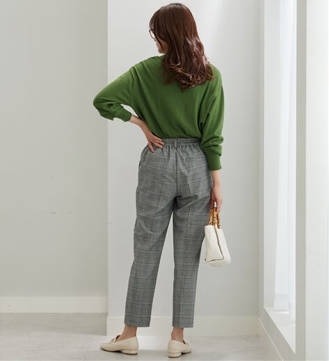 1円トマソステファネリ◇黒 上質ウール美脚パンツp635*i40新品