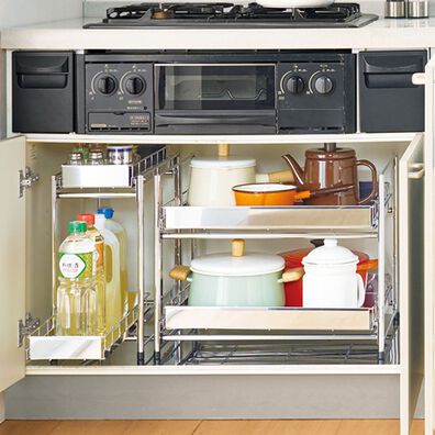 「シンク下引出し収納ラック（シンク下収納）」