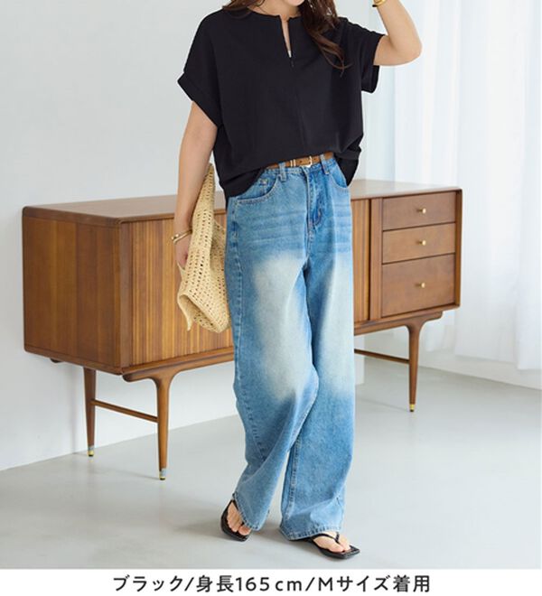 alotta（アロッタ）の「ジップ使いドルマンブラウス（ブラウス）」｜詳細画像