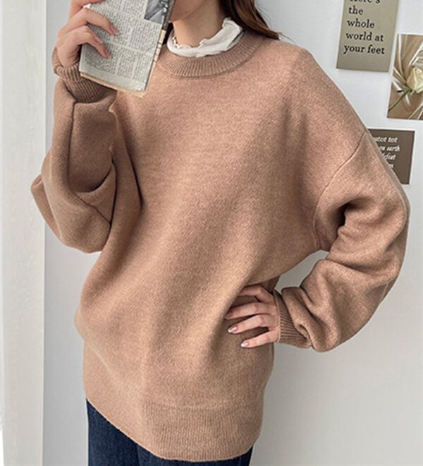 GeeRA（ジーラ）の「リバーシブル配色プルオーバー（ニット・セーター）」｜詳細画像