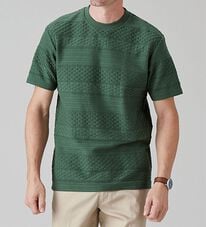 「綿１００％アイスジャカードＴシャツ（メンズＴシャツ）」