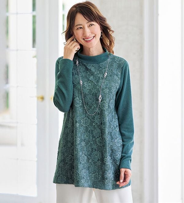 BELLUNA（ベルーナ）の「ふんわり華やぎチュニック（チュニック）」｜詳細画像