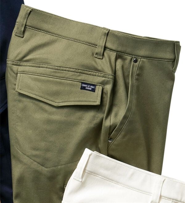 「＜コムルヴァン・オム＞５０代からの［神業］カーゴパンツ（メンズカーゴパンツ）」｜カーキ