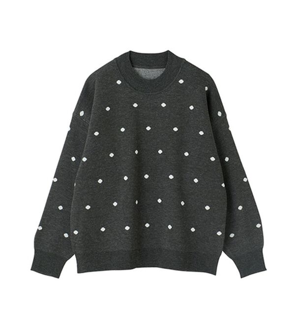 GeeRA（ジーラ）の「ドット柄ニットプルオーバー（ニット・セーター）」｜詳細画像