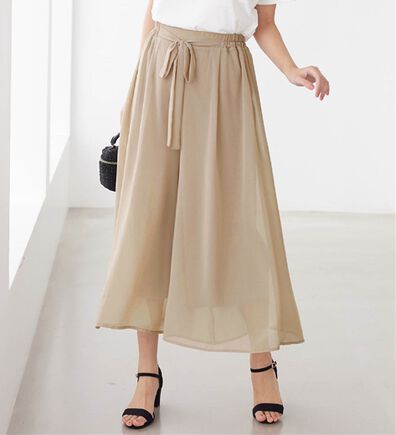 alotta（アロッタ）の「ふんわりシフォンワイドパンツ（ワイドパンツ・ガウチョ）」