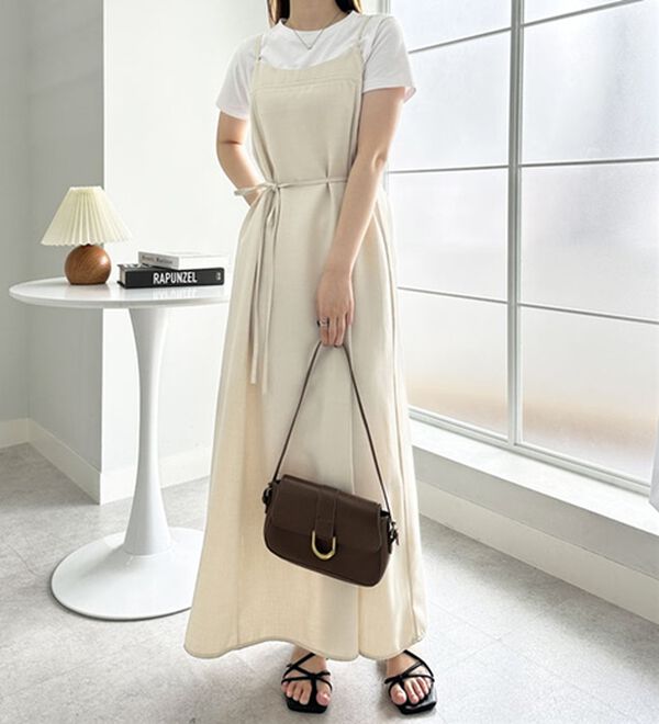 GeeRA（ジーラ）の「リネンライクロングキャミワンピース（その他ワンピース）」｜詳細画像