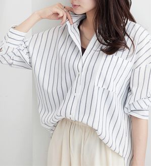 BELLUNA（ベルーナ）の「【快適Ｌａｂ．】シワになりにくい！バックシャーリングデザインシャツ（シャツ）」｜詳細画像