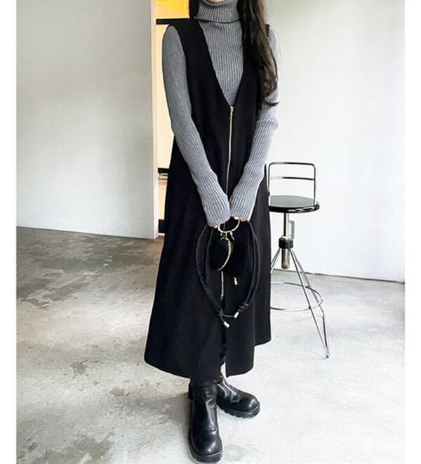 GeeRA（ジーラ）の「３ＷＡＹジップデザインジレワンピース（ジレ）」｜詳細画像