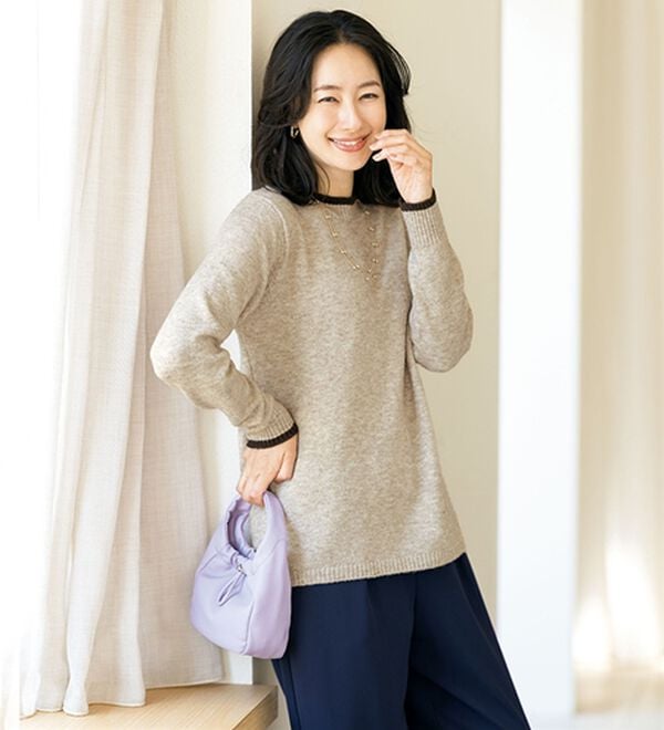 ルフラン（ルフラン）の「肌心地やわらか＊カラフルニット（ニット・セーター）」｜詳細画像