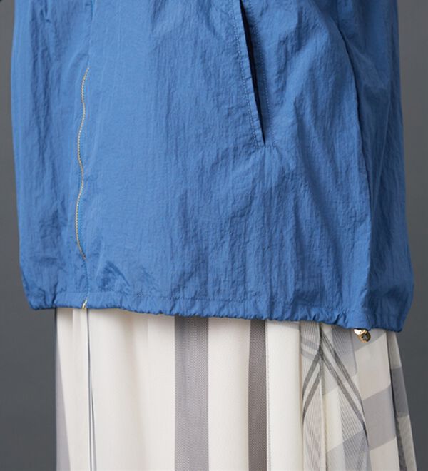 BELLUNA（ベルーナ）の「シアー素材ギャザーデザインブルゾン（ブルゾン）」｜詳細画像