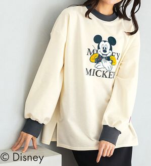BELLUNA（ベルーナ）の「＜Ｄｉｓｎｅｙ＞リブ配色ゆったりトレーナー（トレーナー・スウェット）」｜詳細画像