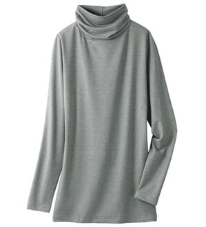 LAVIENNE（ラヴィエンヌ）の「＋５．２度のあったかインナー　ベリーヒート　タートルネック長袖（肌着・インナーウェア）」｜グレー